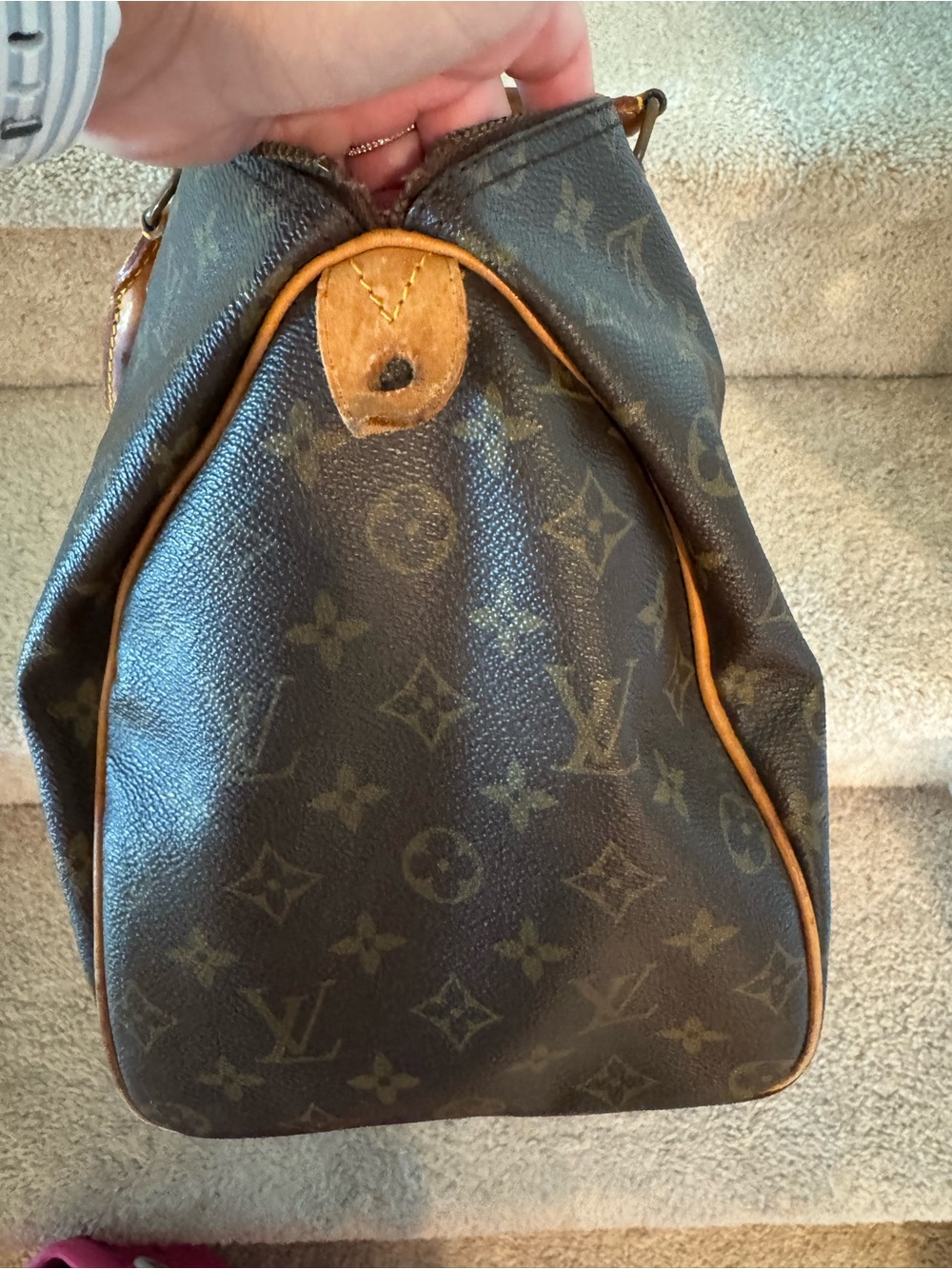 Vintage Louis Vuitton Brown Monogram Speedy 30 - Picture 4 of 16